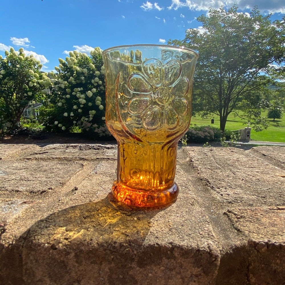 Amber libbey Glass - Picture 4 of 4